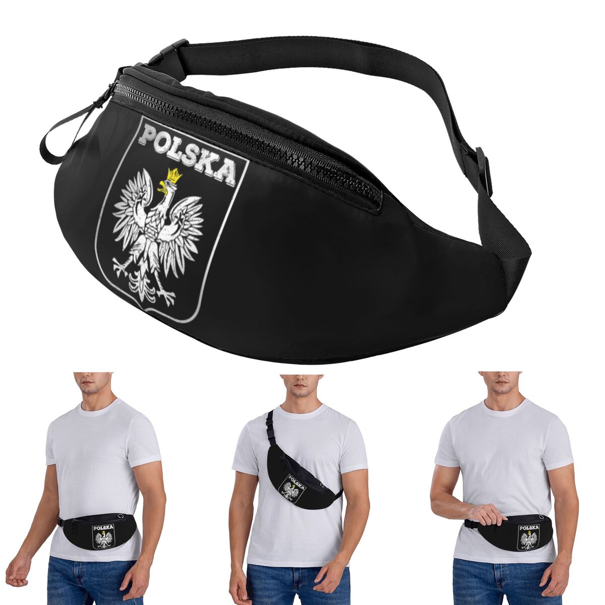 Running Gear Logos - Поясная сумка через плечо Polska Logo